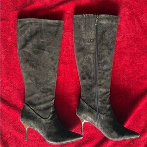 Guess by Marciano Brown Suede Heeled Boots